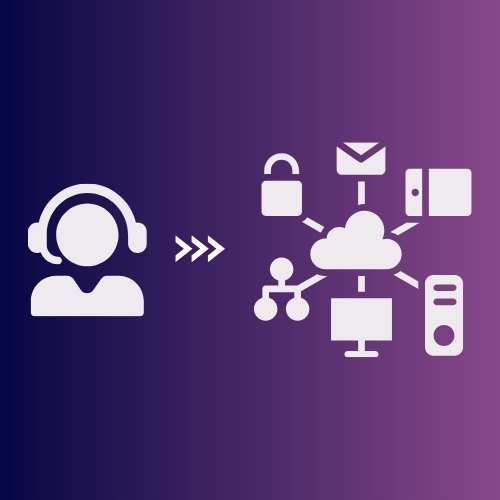 Iconographic of cloud services infrastructure supported by an agent